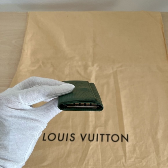 Rare! Auth Borneo Green Epi LV Multicles 4 hook vintage Key Cles - Picture 7 of 11